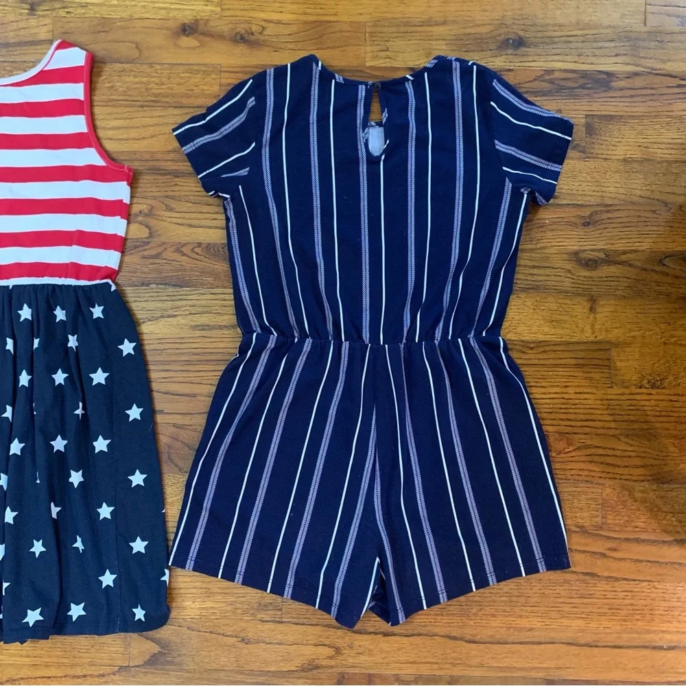 Girls Casual Romper & Dress Bundle
Place Red White & Blue Dress
Blue Romper - Picture 11 of 16